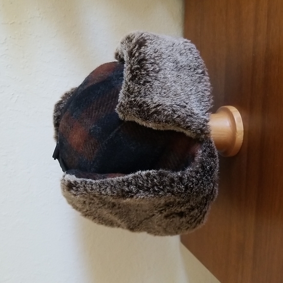 Dorfman Pacific Plaid Trapper Hat S/M - Picture 5 of 10
